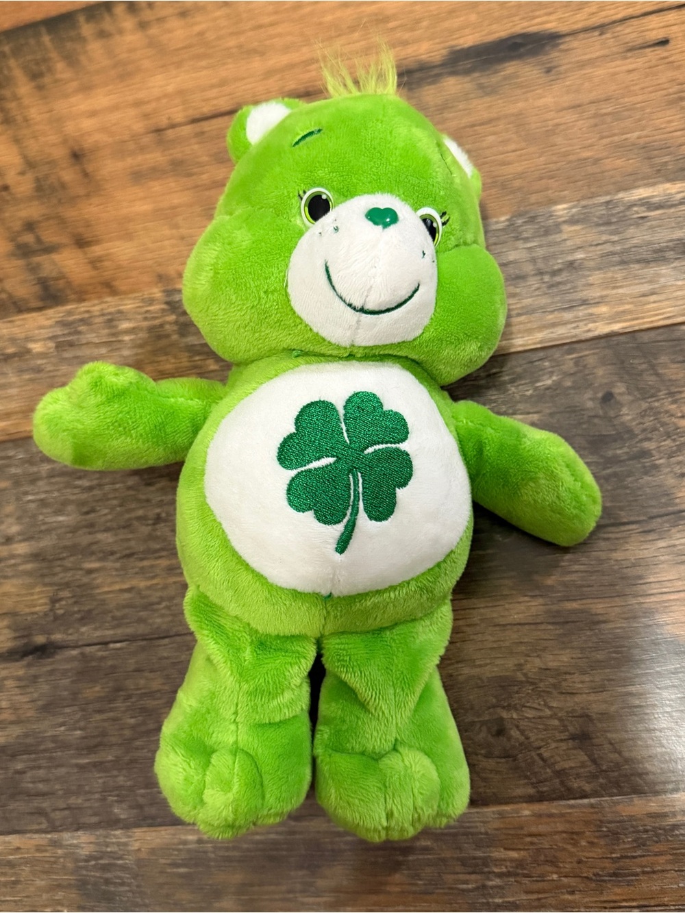 Care Bears Good Luck Bear Green Plush Bear